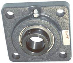 Browning - 1-1/2" ID, 5-1/8" OAL x 5-1/8" OAH 4-Bolt Flange - 4,467 Lb Static Cap, 7,340 Lb Dyn Cap, 4" Btw Mnt Hole Ctrs, Cast Iron - Apex Tool & Supply