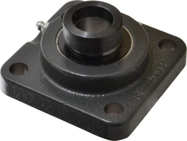 Browning - 1" ID, 3-3/4" OAL x 3-3/4" OAH 4-Bolt Flange - 1,651 Lb Static Cap, 2,801 Lb Dyn Cap, 2-3/4" Btw Mnt Hole Ctrs, Cast Iron - Apex Tool & Supply