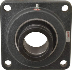 Browning - 2-3/16" ID, 6-3/8" OAL x 6-3/8" OAH 4-Bolt Flange - 6,601 Lb Static Cap, 9,752 Lb Dyn Cap, 5-1/8" Btw Mnt Hole Ctrs, Cast Iron - Apex Tool & Supply
