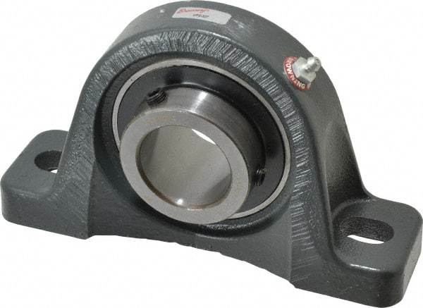 Browning - 1-11/16" ID, 7-15/16" OAL x 4-5/8" OAH Pillow Block - 5,216 Lb Static Cap, 7,889 Lb Dyn Cap, 6-1/8" Btw Mnt Hole Ctrs, 2-5/16" Base-to-Ctr Ht, Cast Iron - Apex Tool & Supply