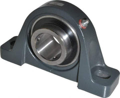 Browning - 1-15/16" ID, 8-13/16" OAL x 4-31/32" OAH Pillow Block - 5,216 Lb Static Cap, 7,889 Lb Dyn Cap, 6-15/16" Btw Mnt Hole Ctrs, 2-1/2" Base-to-Ctr Ht, Cast Iron - Apex Tool & Supply