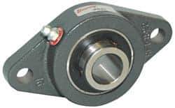 Browning - 1-1/2" ID, 7-1/16" OAL x 4-3/8" OAH 2-Bolt Flange - 5,139 Lb Static Cap, 7,901 Lb Dyn Cap, 5-27/32" Btw Mnt Hole Ctrs, Cast Iron - Apex Tool & Supply