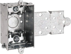 Cooper Crouse-Hinds - 1 Gang, (5) 1/2" Knockouts, Steel Rectangle Switch Box - 3" Overall Height x 2" Overall Width x 2" Overall Depth - Apex Tool & Supply