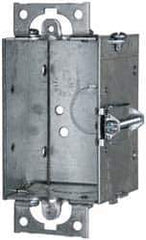 Cooper Crouse-Hinds - 1 Gang, (3) 1/2" Knockouts, Steel Rectangle Switch Box - 3" Overall Height x 2" Overall Width x 2" Overall Depth - Apex Tool & Supply