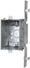 Cooper Crouse-Hinds - 1 Gang, (9) 1/2" Knockouts, Steel Rectangle Switch Box - 3" Overall Height x 2" Overall Width x 2-1/2" Overall Depth - Apex Tool & Supply