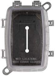 Cooper Crouse-Hinds - Electrical Outlet Box Polycarbonate Weatherproof Cover - Includes Inserts - Apex Tool & Supply