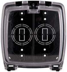 Cooper Crouse-Hinds - Electrical Outlet Box Polycarbonate Weatherproof Cover - Includes Inserts - Apex Tool & Supply