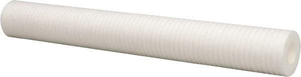 Parker - 2-1/2" OD, 100µ, Polyolefin Thermal Bonded Cartridge Filter - 20" Long - Apex Tool & Supply