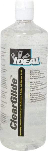 Ideal - 1 Quart Squeeze Bottle, Clear Wire Pulling Lubricant Gel - 30 to 180°F, RoHS Compliant, UL Listed - Apex Tool & Supply