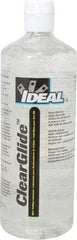 Ideal - 1 Quart Squeeze Bottle, Clear Wire Pulling Lubricant Gel - 30 to 180°F, RoHS Compliant, UL Listed - Apex Tool & Supply