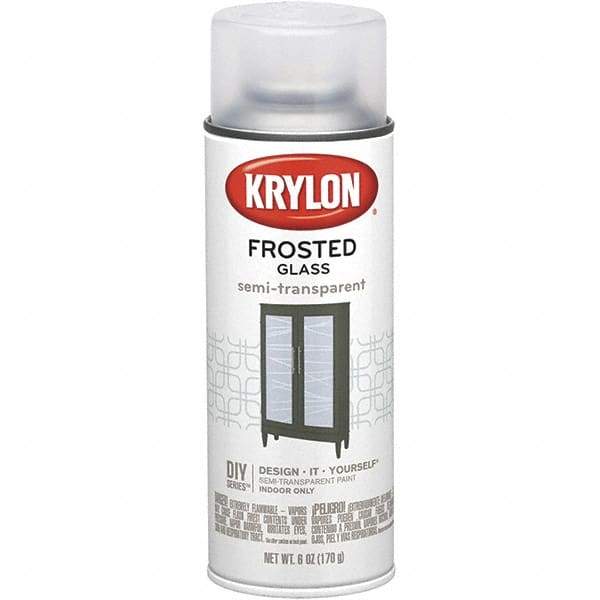 Krylon - Frosted Glass (Color), Frosted, Glass Frosting Spray Paint - 6 oz Container - Apex Tool & Supply