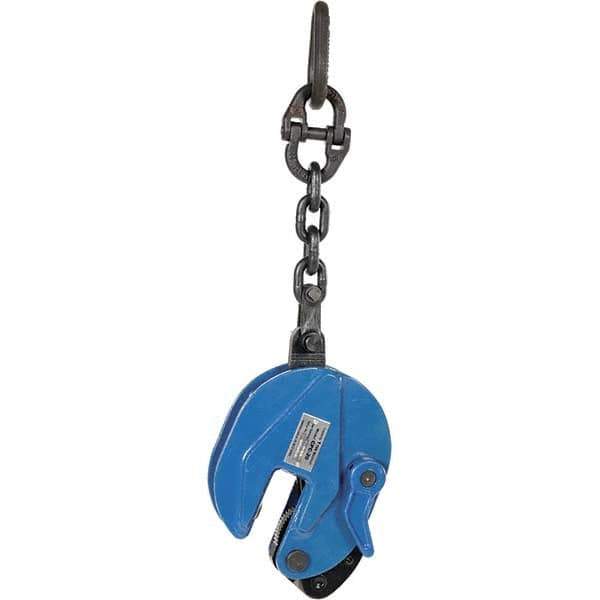 Vestil - 2,000 Lbs. Load Capacity Plate Clamp - 0.8 Inch Max Thickness, 3 Inch Throat Depth and 3 Inch Bale Opening - Apex Tool & Supply