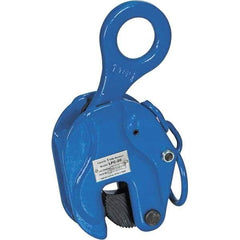 Vestil - 2,000 Lbs. Load Capacity Positive Locking Plate Clamp - 0.8 Inch Max Thickness, 2-1/4 Inch Throat Depth and 1.9 Inch Bale Opening - Apex Tool & Supply