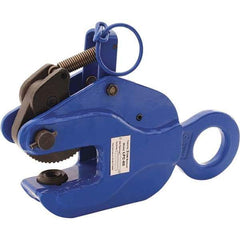 Vestil - 6,000 Lbs. Load Capacity Positive Locking Plate Clamp - 1-1/2 Inch Max Thickness, 3-1/4 Inch Throat Depth and 1.9 Inch Bale Opening - Apex Tool & Supply