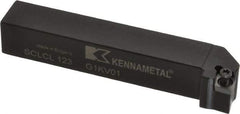 Kennametal - SCLC, Left Hand Cut, 5° Lead Angle, 3/4" Shank Height x 3/4" Shank Width, Neutral Rake Indexable Turning Toolholder - 4-1/2" OAL, CC..32.5. Insert Compatibility, Series Screw-On - Apex Tool & Supply