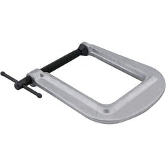 Wilton - Regular-Duty 2-1/2" Max Opening, 4" Throat Depth, Ductile Iron Deep Reach Carriage Clamp - 600 Lb Capacity, 0" Min Opening, Deep Throat - Apex Tool & Supply