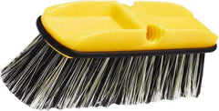 Rubbermaid - 2-1/2" Bristle Length, Synthetic Wash Brush - 10" OAL, Gray, Plastic Block - Apex Tool & Supply