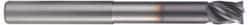 Accupro - 1" Diam 4 Flute Solid Carbide 0.06" Corner Radius End Mill - Apex Tool & Supply