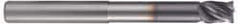 Accupro - 1" Diam 4 Flute Solid Carbide 0.06" Corner Radius End Mill - Apex Tool & Supply