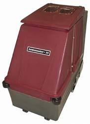 Minuteman - 20" Cleaning Width, 105" Water Lift, Walk Behind Carpet Extractor - 100 CFM Air Flow, 2 hp, 25 Gal Tank Capacity, 25 Gal Tank Recovery Capacity, 100 Pump psi - Apex Tool & Supply