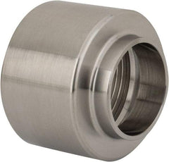 VNE - 1-1/4", Weld Style, Sanitary Stainless Steel Pipe Adapter - FNPT x Butt Weld Connection, Grade 316L - Apex Tool & Supply