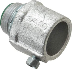 Cooper Crouse-Hinds - 3/4" Trade, Malleable Iron Set Screw Straight Rigid/Intermediate (IMC) Conduit Connector - Insulated - Apex Tool & Supply