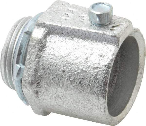 Cooper Crouse-Hinds - 1" Trade, Malleable Iron Set Screw Straight Rigid/Intermediate (IMC) Conduit Connector - Noninsulated - Apex Tool & Supply