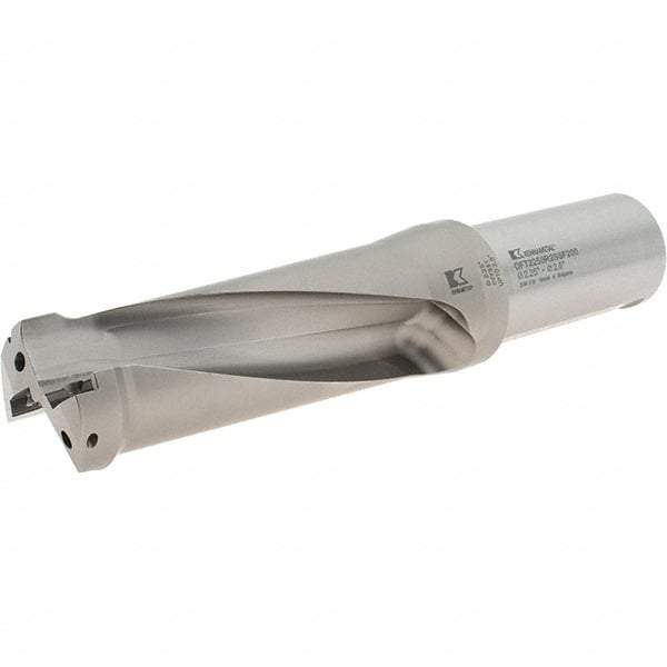 Kennametal - 143mm Max Drill Depth, 2.5xD, 2-1/2" Diam, Indexable Insert Drill - 2 Inserts, 2" Shank Diam, Straight Shank - Apex Tool & Supply