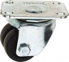 E.R. Wagner - 2" Diam x 2-15/16" OAH Standard Caster - 2-15/16 Inch Overall Height, For Medium Duty - Apex Tool & Supply