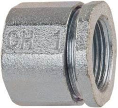 Cooper Crouse-Hinds - 1" Trade, Malleable Iron Threaded Rigid/Intermediate (IMC) Conduit Coupling - Noninsulated - Apex Tool & Supply