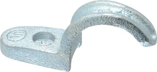 Cooper Crouse-Hinds - 3/4" Pipe, Malleable Iron, Conduit Clamp - 1 Mounting Hole - Apex Tool & Supply