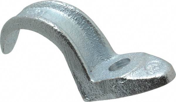 Cooper Crouse-Hinds - 1-1/2" Pipe, Malleable Iron, Conduit Clamp - 1 Mounting Hole - Apex Tool & Supply