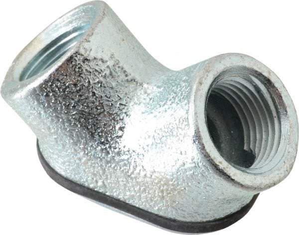 Cooper Crouse-Hinds - 1/2" Trade, Malleable Iron Threaded Angled Rigid/Intermediate (IMC) Conduit Elbow - Insulated - Apex Tool & Supply