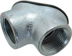 Cooper Crouse-Hinds - 1" Trade, Malleable Iron Threaded Angled Rigid/Intermediate (IMC) Conduit Elbow - Insulated - Apex Tool & Supply