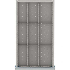 LISTA - 9-Compartment Drawer Divider Layout for 3.15" High Drawers - Apex Tool & Supply