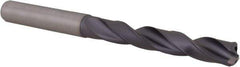 Kennametal - 7.5mm 140° Solid Carbide Jobber Drill - TiAlN Finish, Right Hand Cut, Spiral Flute, Straight Shank, 91mm OAL, Standard Point - Apex Tool & Supply