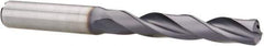 Kennametal - 10.2mm 140° Solid Carbide Jobber Drill - TiAlN Finish, Right Hand Cut, Spiral Flute, Straight Shank, 118mm OAL, Standard Point - Apex Tool & Supply