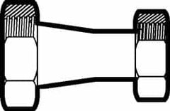 VNE - 3 x 2-1/2" Bevel Seat Style Sanitary Stainless Steel Pipe Concentric Reducer - Exact Industrial Supply