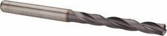 Kennametal - 5.1mm 140° Solid Carbide Jobber Drill - TiAlN Finish, Right Hand Cut, Spiral Flute, Straight Shank, 82mm OAL, Standard Point - Apex Tool & Supply