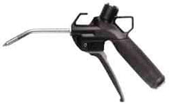 Silvent - 145 Max psi Stainless Steel Safety Tip Pistol Grip Blow Gun - 1/4 NPT, 10" Tube Length, Acetal Body, Steel Blow Pipe, Stainless Steel Tip - Apex Tool & Supply