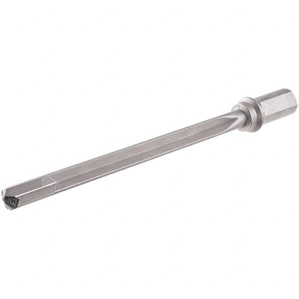 Iscar - 525mm Max Drill Depth, 25xD, 20mm Diam, Indexable Insert Drill - 1 Insert, 32mm Shank Diam, Weldon Flat Shank - Apex Tool & Supply