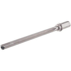 Iscar - 600mm Max Drill Depth, 25xD, 23mm Diam, Indexable Insert Drill - 1 Insert, 32mm Shank Diam, Weldon Flat Shank - Apex Tool & Supply