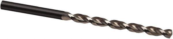 Guhring - 6.4mm, 130° Point, Parabolic Flute, Cobalt Taper Length Drill Bit - Bright Finish, 97mm Flute Length, 148mm OAL, Series 336 - Apex Tool & Supply