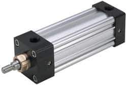 Parker - 8" Stroke x 3-1/4" Bore Double Acting Air Cylinder - 1/2 Port, 3/4-16 Rod Thread, 250 Max psi, -10 to 165°F - Apex Tool & Supply