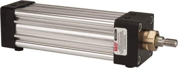 Parker - 5" Stroke x 2" Bore Double Acting Air Cylinder - 3/8 Port, 7/16-20 Rod Thread, 250 Max psi, -10 to 165°F - Apex Tool & Supply