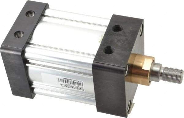 Parker - 2" Stroke x 3-1/4" Bore Double Acting Air Cylinder - 1/2 Port, 3/4-16 Rod Thread, 250 Max psi, -10 to 165°F - Apex Tool & Supply