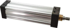Parker - 10" Stroke x 3-1/4" Bore Double Acting Air Cylinder - 1/2 Port, 3/4-16 Rod Thread, 250 Max psi, -10 to 165°F - Apex Tool & Supply