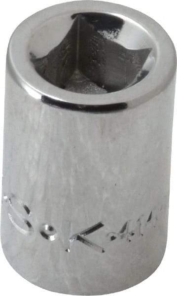 SK - 3/8" Drive, 11/32" Socket, Female Pipe Plug Socket - 4 Points, 1" OAL - Apex Tool & Supply