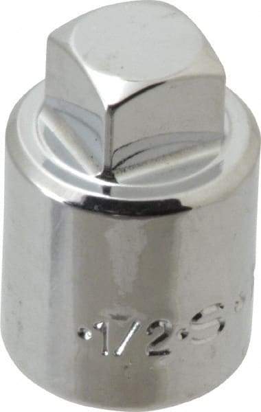 SK - 1/2" Drive, 1/2" Socket, Male Pipe Plug Socket - 4 Points, 1-3/8" OAL - Apex Tool & Supply