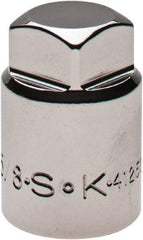 SK - 1/2" Drive, 5/8" Socket, Male Pipe Plug Socket - 4 Points, 1-3/8" OAL - Apex Tool & Supply